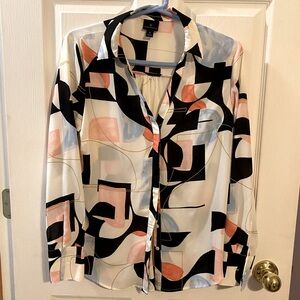 Worthington blouse. Multicolor.